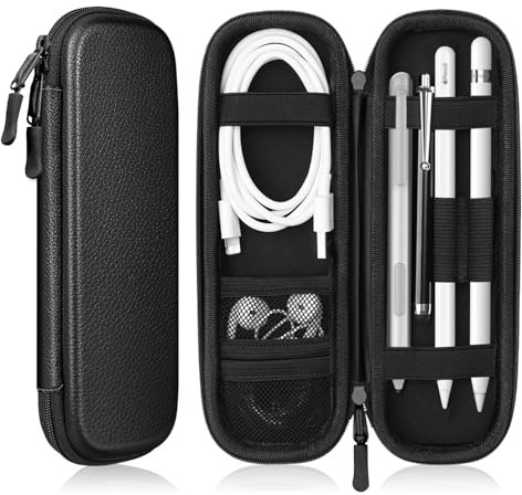 Fintie Hülle für Apple Pencil Pro/ (USB-C) & Apple Pencil 2/1 Generation | Elastischer Stifthalter mit Gummiband, Abnehmbare Stylus-Tasche, Stifttasche für iPad-Hüllen