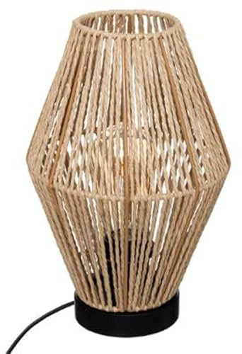 Atmosphera Créateur d'intérieur - Lampe à Poser Corde Aissa 32cm Naturel & Noir