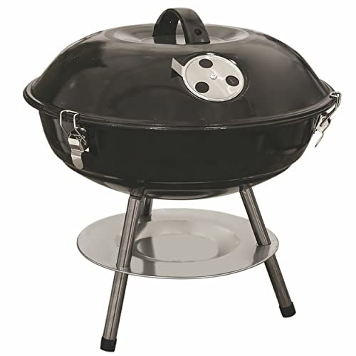 MINI BARBECUE TONDO CON COPERCHIO 35 X H 35 CM NERO