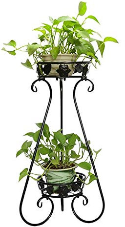FLBT Pflanzenständer Blumentopfhalter Moderner Blumentopfhalter Blumenständer Innen Metall Vertikaler Blumentopfhalter Einfache Blumenständer mit 2 Ebenen, 2 Größen Blumenrang (Size : 70cm)