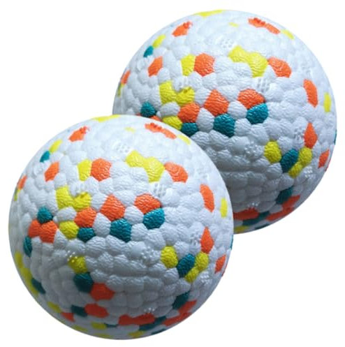 Angoily 2stücke Hundeball Spielzeug Bouncy Teething Für Strapazierfähig Und Leicht Fördert Spielspaß Und Zerstörungsdrang Für Drinnen Und Draußen