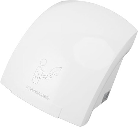 Luqeeg Asciugamani Commerciale, Asciugamani Elettrico, 1200W Rilevamento Automatico Soffiatore per Asciuga Mani ad Aria Calda Asciugamani a Basso Rumore, Asciugatura Rapida 10 Secondi