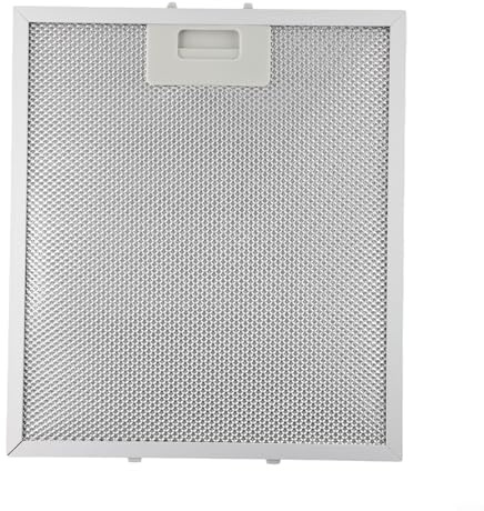 Filtre à graisse métallique pour hotte aspirante - 370 x 270 mm - Avec 5 couches de filtration de graisse aluminisée - Argenté