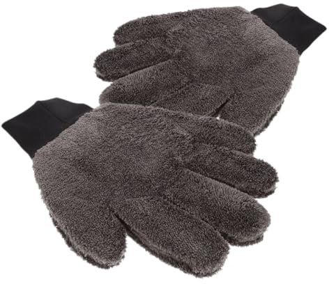 ULTECHNOVO 1paar Auto-waschhandschuhe Aus Mikrofaser Wiederverwendbare Kratzfeste Reinigungshandschuhe Für Fahrzeugpflege Robuste Und Langlebige Handschuhe Für Tägliche Nutzung