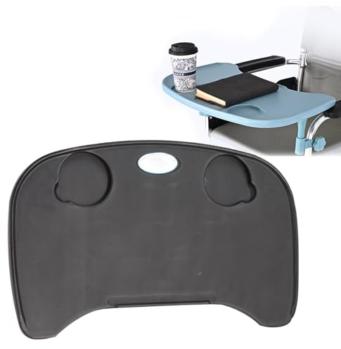 Abnehmbares Rollstuhl-Schoßtablett Rollstuhl-Tisch Tragbarer Universal-Tablett-Tisch Mit Getränkehalter Rollstuhl Zubehör Table Zum Essen, Lesen, Ruhen, Mobilitätshilfe