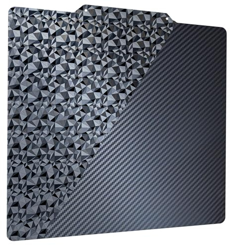 TIOPY Diamon PEO+ Carbon PET 3D-Drucker-Plattform, 310x310mm, kompatibel mit Artillery SW-X1/X2, CR-10/CR-10S/CR-10S Pro/CR-10 V2/V3, No Magnetic Base
