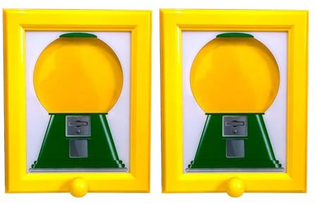 Handy-Candy Frame, 2 Pack Picture Frame Sweet Dispenser for Kids, Wall Mounted Creative Photo Frames Ornaments, Photo Frames Desktop Decorative Ornaments for Studios Living Room Holiday Dog Cat Treats