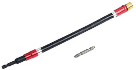 Flexible shaft adapter accessory, 6.3mm/24 universal flexible drill bit extension cable chuck, high carbon steel material multifunctional metal extension hexagonal socket