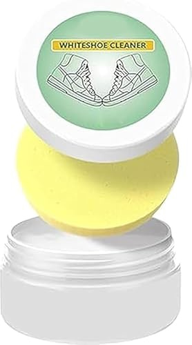 ZeTjieXing Nettoyeur de chaussures blanc - Pâte de nettoyage multifonction - Nettoyage en profondeur sans eau - Crème anti-taches douce pour cuir, toile, caoutchouc, 1 pièce., Taille unique