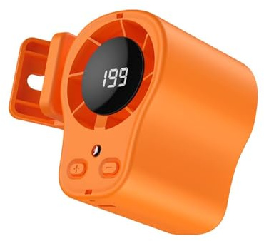 Ventilador de clip pequeño – Ventilador personal USB semirefrigerante para coche | Soplador portátil de pantalla LED, ventilador de coche con 199 velocidades para camión, vehículo, automóvil, SUV