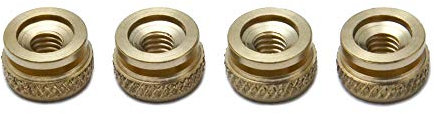 Vintage Rändelmuttern für Zündkerzen M4 Gewinde
