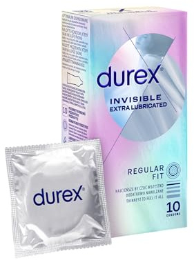 Durex Ultra Thin Condoms - Extra Lubricated, Unscented, 10 Count (Pack of 1)