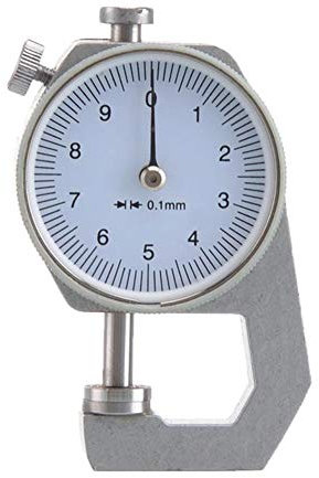 Thickness Gauge, Portable Thickness Tester Caliper 0.01mm Accuracy for Paper, Leather, Metal Sheet Thickness Measurement Tool