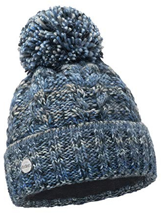 ELIMELI Damen Winter Mütze warme Strickmütze Wintermütze mit Bommel Slouch Beanie Damen für Winter Bommelmütze Hergestellt in EU Farbenauswahl 19005