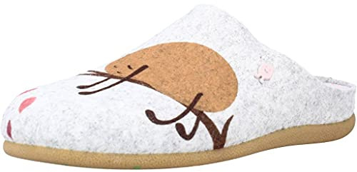 HOT POTATOES Musau, Pantuflas Mujer, Gris, 39 EU