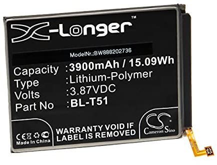 vhbw Akku kompatibel mit LG K420BMW | K420, K52 2020, K52, K525BMW, K520EMW, K520BMW, K525 Handy Smartphone Telefon (3900 mAh, 3,87 V, Li-Polymer)