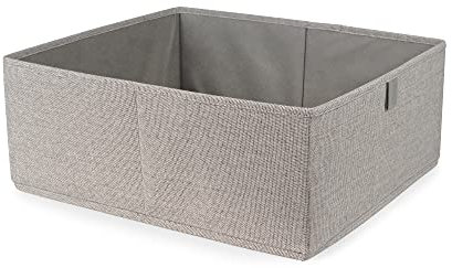Compactor Oxford Large Drawer Organizer - Grey, 42X36X16.5 cm, Oxford Fabric and Cardboard, Sku: RAN10732
