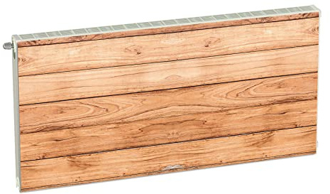Magnet Heizkörperverkleidung Heizkörperabdeckung Beige Holz 120x60 cm Heizung Abdeckung Verkleidung Magnetische Abdeckmatte Kühlschrank aus Einem Flexiblen Magneten Digitaler Aufdruck