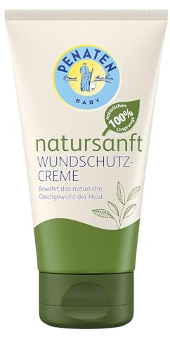 Penaten natursanft Wundschutzcreme (75 ml), parfümfreie Baby Wundcreme mit Sheabutter, Zinkoxid & Bienenwachs entwickelt für sensible Babyhaut