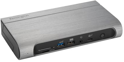 Kensington Thunderbolt 4 Dock, Quad 4K Display, up to 100W Charging, 2 x HDMI, 2 x Displayport, 2.5G Ethernet, SD Card Readers, for Windows/masOS (K32856NA)
