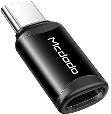 mcdodo Adattatore Lightning a USB C Adattatore connettore iOS femmina a USB tipo C maschio per iPhone Compatibile con Lightning Supporta la ricarica rapida e la sincronizzazione
