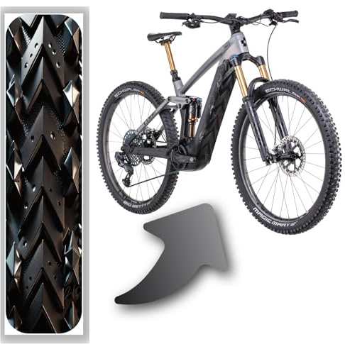 DK´s BikeDesigns Pellicola Protettiva di Design Riflettente per e-Bike copribatteria e Tubo Inferiore per Tutti i Modelli di e-Bike, Protezione Telaio eBike, Adesivi per Biciclette, Adesivi per
