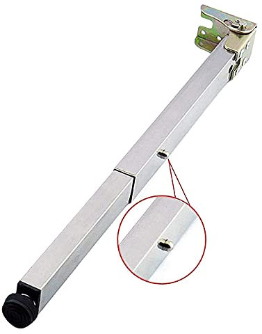 Generisch 1x Edelstahl-Tischbeine, Möbel-Metallstützfüße, Faltbare Teleskop-Schreibtischbeine, Push-Pull-Lift-Schrankfüße, verstellbare Schutzbasis und Schrauben, DIY-Ersatzmöbel (110 cm)