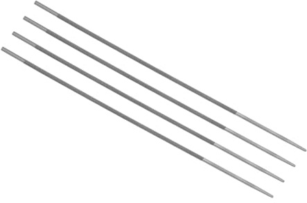 CoCud Lime pour Tronçonneuse, Lime de 9/64 avec 9,65 de Longueur Totale, Acier au Carbone Qualité Double Coupe - (Applications : pour la Réparation d'Objets), Lot de 4 Pièces