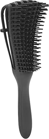 Brosse à Cheveux Démêlante, Peigne à Dents Fines, Brosse à Cheveux Incurvée avec 8 Rangées de Brosses élastiques, Manche avec Mate, Convient à les Types de Cheveux,
