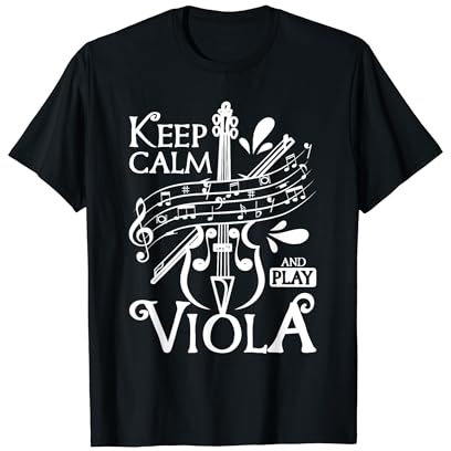 Bleib ruhig und spiel Bratsche T-Shirt