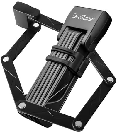 Fahrradschloss Faltschloss aus Carbonstahl - Robustes Diebstahlsicher mit Hoher Sicherheit und Halterung für Trekkingrad, E-Bike, MTB, Rennrad, Motorrad