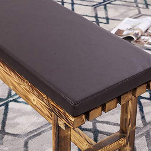 Wasserdichte Kunstleder-Bankauflage für den Außenbereich, Terrasse, 5 cm dickes Kissen für Terrasse, Esszimmer, bequemes Sitzkissen für Metall-/Holzmöbel