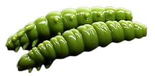 Libra Lures Larva 30mm | Forellenköder Supersoft | Inhalt: 15 Stück | Aroma: Krill | Farbe: 031 / Olive