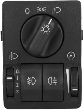 GLILAR Headlamp Fog Lamp Switch Sensor Compatible With Opel For Astra G 1999 2000 2001 2002 2003 2004 2005 2006 2007 2008 Car Headlight Fog Lamp Main Light Control Switch 6240097