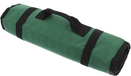Abaodam De Couteaux De Chef Portable Avec Poches Rangement Pratique Pour Camping Et Cuisine Sacoche De Couteaux Et Capacité Vert