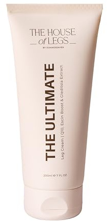 THE HOUSE of LEGS Ultimate Leg Cream Beincreme 200 ml - by SUMMERSAVER | Anti-Aging Beinpflege für straffere Konturen, feuchtigkeitsspenden mit Coenzym Q10, Sheabutter & Hyaluronsäure