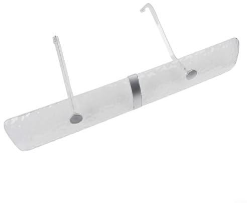 Gdfnmogo Deflector de viento para aire acondicionado, montaje en pared, transparente, deflector de escape anti soplado directo para protección del bebé, control de temperatura interior, material PET