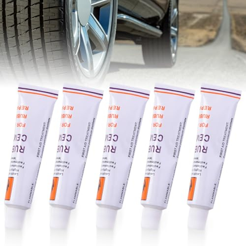 Ohohoo Tire Plug Glue Kit – High-Strength Rubber Adhesive for Quick Car, Bike & Tire Repairs, Fast-Drying Sealant for Punctures & Leaks, Long-Lasting Black Tire Repair Solution with Plug Glue 1pcs