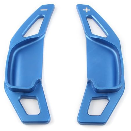 HWDFFA Set di copricambio Estensibile for Volante in Alluminio for Auto, for Toy&OTA RAV4 Camry Corolla Mark X Zelas 2010-2018, Blu