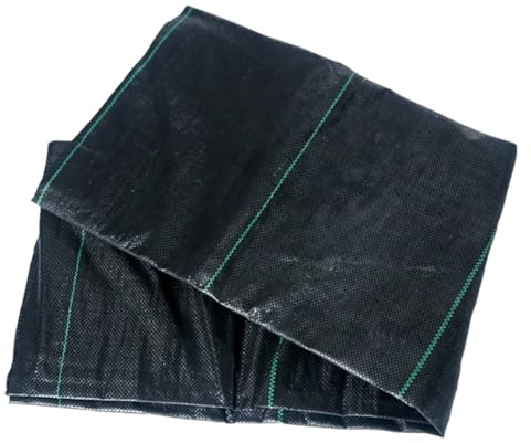 Gogogmee Tela para Paisajismo y Cubierta Vegetal Antihierbas para Jardín 1m x 5m Resistente y Permeable Barrera para Control De Malezas Mantillo para Jardín