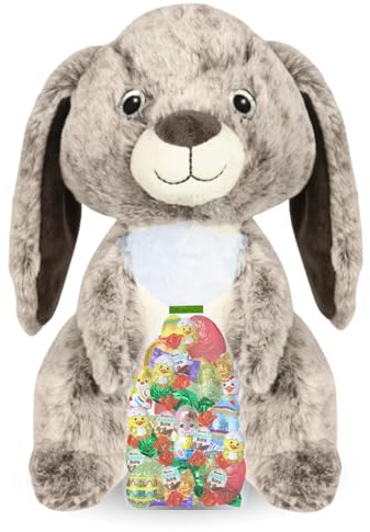 Assortiment de petits Chocolats de Pâques | 30 confiseries et son Lapin : KINDER Schokobons, MILKA, Figurines et Œufs | Idéal à Offrir, Cacher ou comme Décoration de Pâques