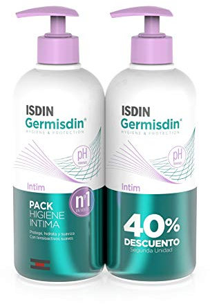 ISDIN Germisdin Gel Higiene Intima, Pack Duplo 2x500ml