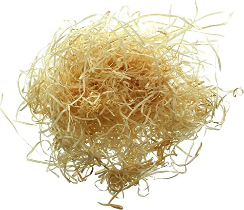 Dekoleidenschaft 1kg Holzwolle “Natur zum Basteln, hell, Dekomaterial, Polstermaterial, Füllmaterial