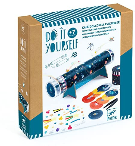 DJECO - DIY Kaleidoskop zum Zusammenbauen von Weltraumtauchen, Formen und Farben, S (DJ07922)