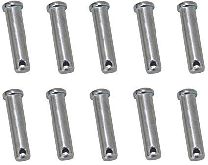 10 Clevis Pins Securing Fasteners for R Clips Split Pins - Dia: 8mm L: 60mm