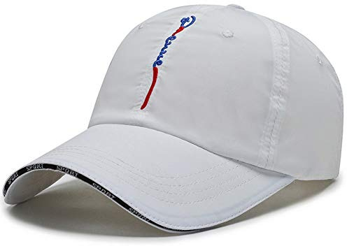 CLAPE Basecap Herren Schnelltrocknend Leicht Wasserdicht Sommer Mütze Baseball Cap Golf Running Sport Weiß White CP13