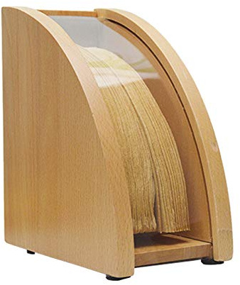 Holz kaffee Filtertütenhalter, Kaffeefilter Halterung mit Staubdichte Abdeckung Passend für Kaffeefilterpapiere, für 100er Kegelfilterpapier (Ohne Filterpapier) (Hölzern)