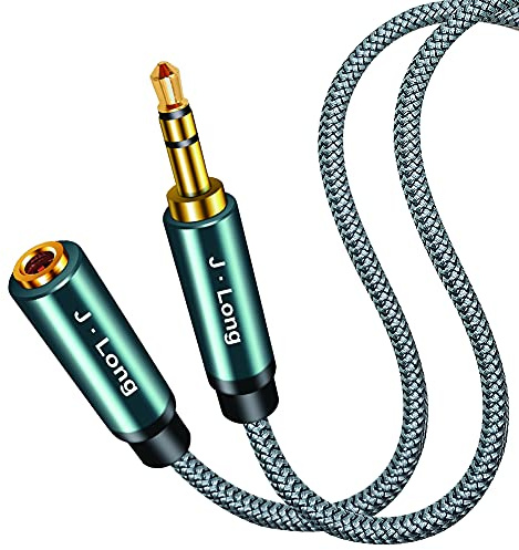 3.5mm Headphone Extension Cable 6M,Car Aux Stereo Mini Jack Lead 3.5mm Male to Female Stereo Audio Extension Cable for Phones, Headphones, Speakers, PCs, MP3 Players and More (6m)