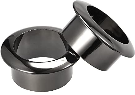 sourcing map Desk Grommet 30mm for Organizing and Protecting Cord Nylon Dark Gray Pack of 3