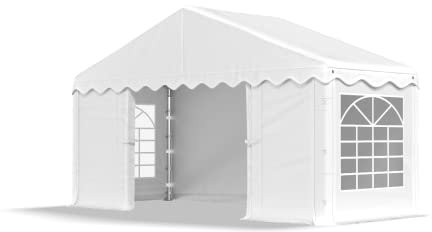 Das Company Partyzelt 3x2m wasserdicht weiß Zelt 240g/m² PE Plane hochwertig Gartenzelt Summer PE - Faltpavillon - Gartenpavillon - Pavillon - Lagerzelt - Partyzelt